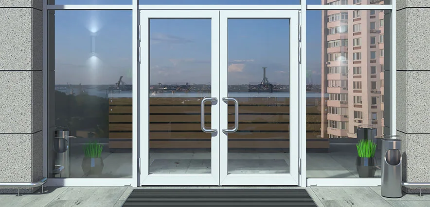 storefront glass repair in Deerfield Beach, FL